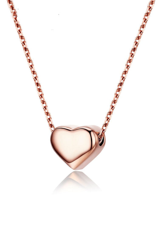 아로마 심플 러브 로즈골드 목걸이