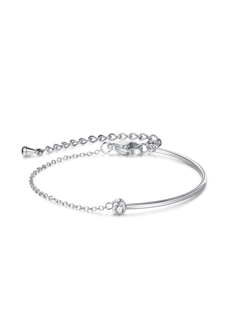 루이사 큐빅 지르코니아 펜던트 체인 팔찌