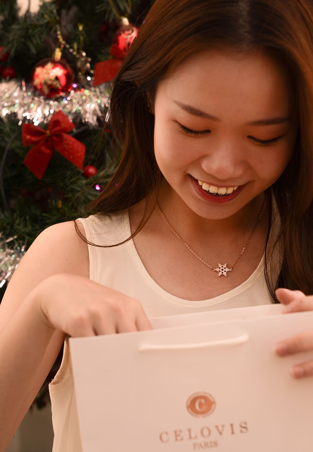 스텔라 스노우 크리스탈 조절식 슬라이더 버클 로즈 골드 팔찌 세트 [한정판]