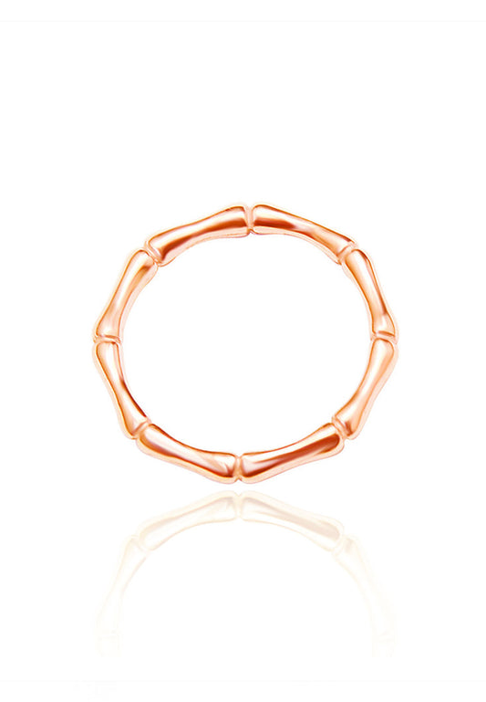 타비 기하 옥타곤 슬림 밴드 반지